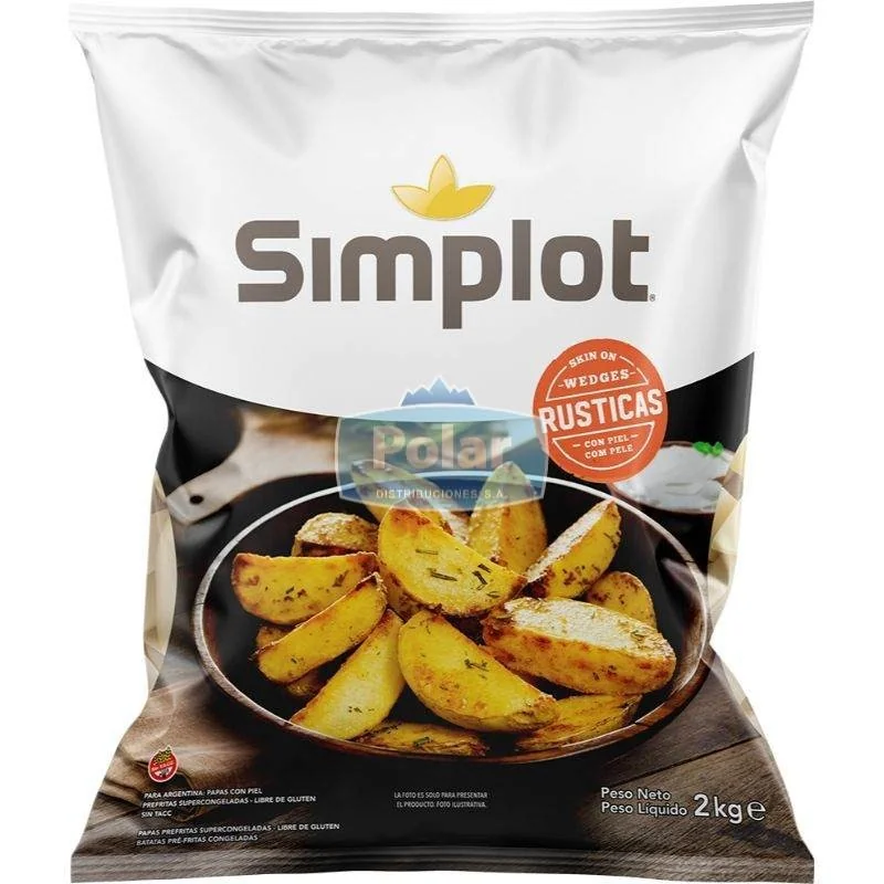 Cuñas De Papa 2 kg Simplot