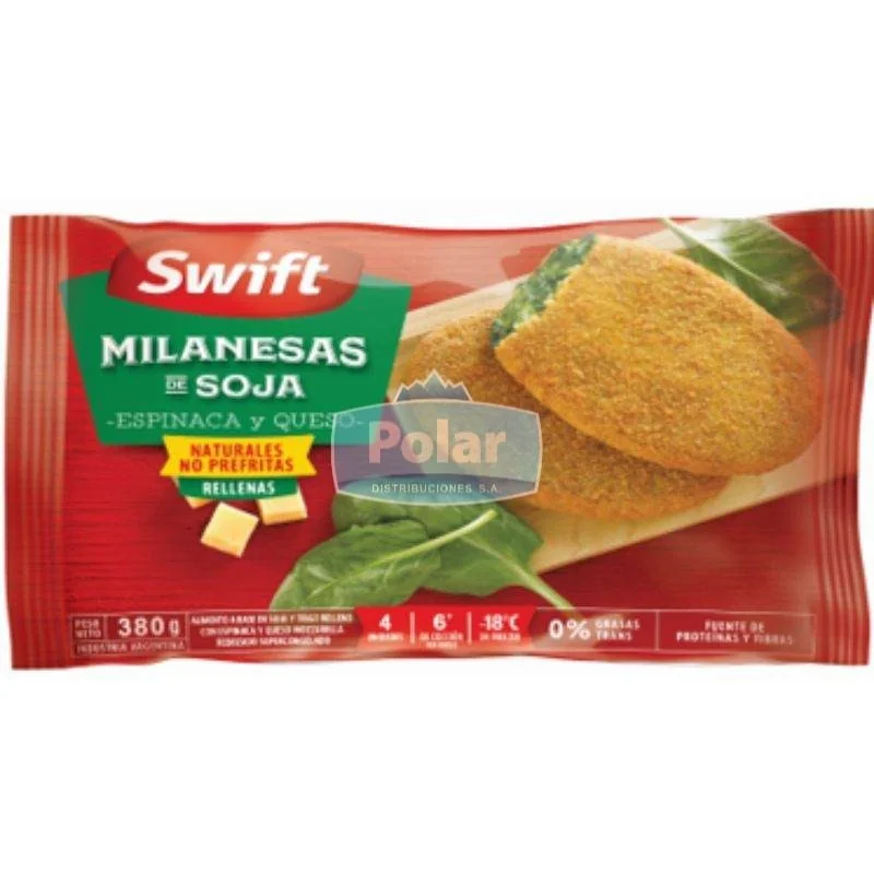 Milanesa Soja Esp Y Queso 20 x 4 Un