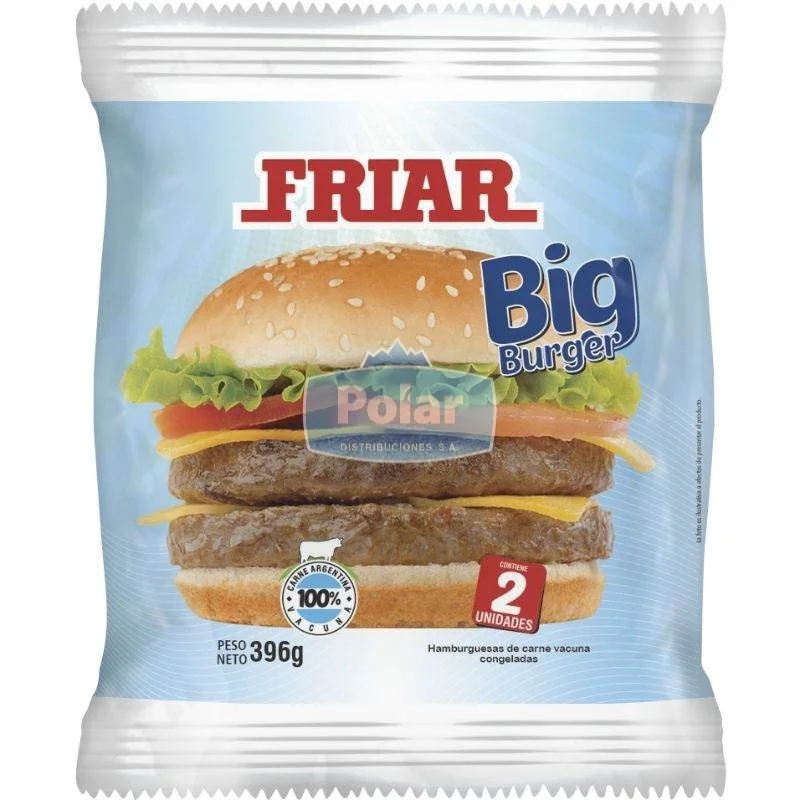 Super Hamburguesa Friar 198 gr x 2 un